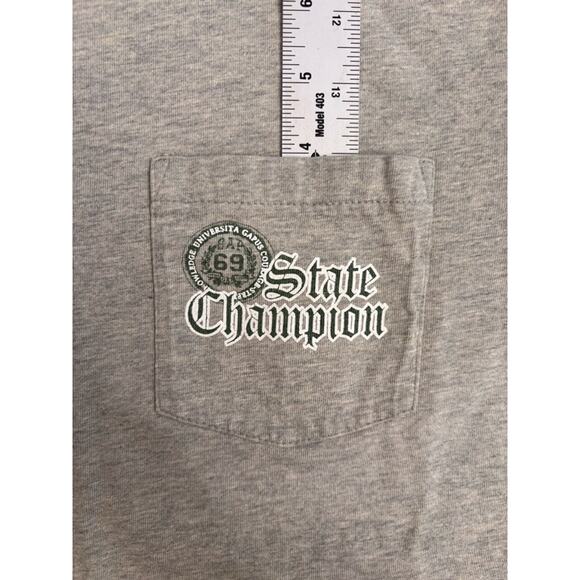 Men's Gap T-Shirt Size M Gray Short Sleeve Pocket Tee - Picture 6 of 9